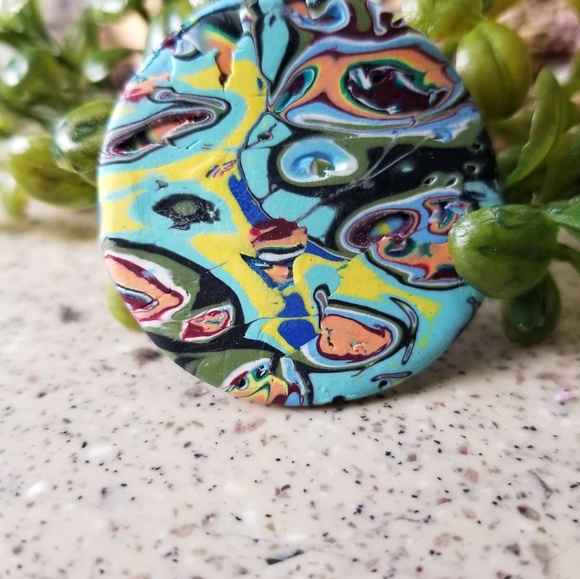 Small clay barrette - Picture 2 of 3